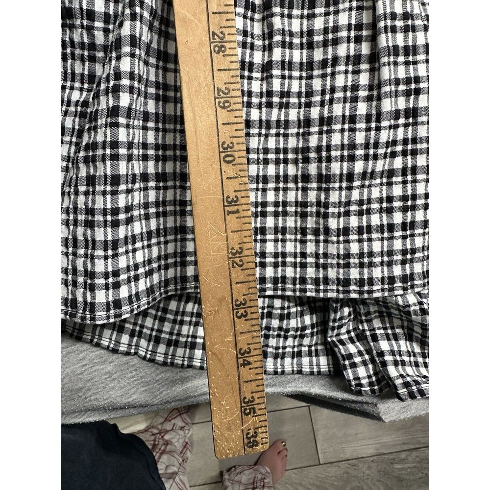 Parker Nyc Nwt Gingham Ruffle High/Low Dress Sz Xs — image 4 of 8